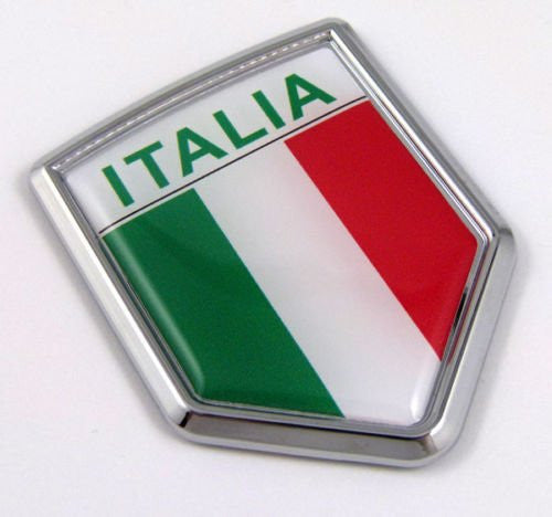 Alluminio 3d Metallo Italia Bandiera Italiana Adesivo Emblema Badge  Decalcomania Auto Decorare