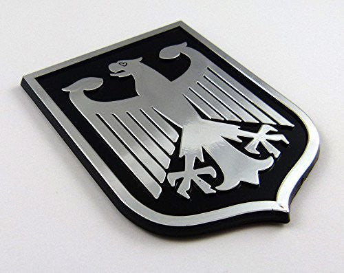 Deutschland Germany Black Chrome plastic car emblem decal sticker cres –  Car Chrome Decals