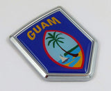 Guam flag Decal Car Chrome Emblem Sticker badge United States island