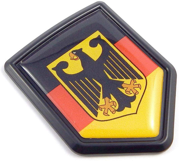 Germany German Flag Black Shield Car Bike Decal Crest Emblem Deutschla –  Car Chrome Decals